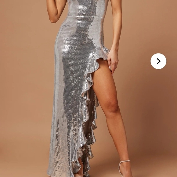 Fashion Nova Metallic Strapless Dress - Picture 5 of 7